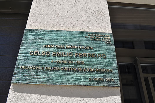 Placa de la casa natal de Celso Emilio Ferreiro